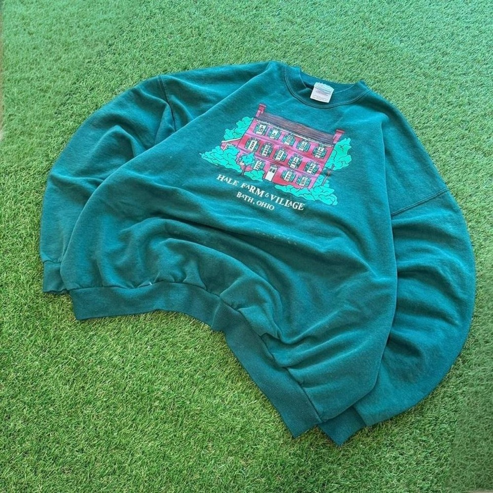 Vintage 90s green vintage crewneck sweatshirt Size XXL